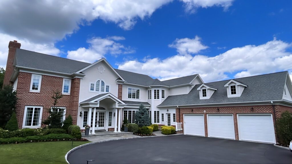Brick and siding exterior repaint project in Scarsdale NY by L&E Together Solutions